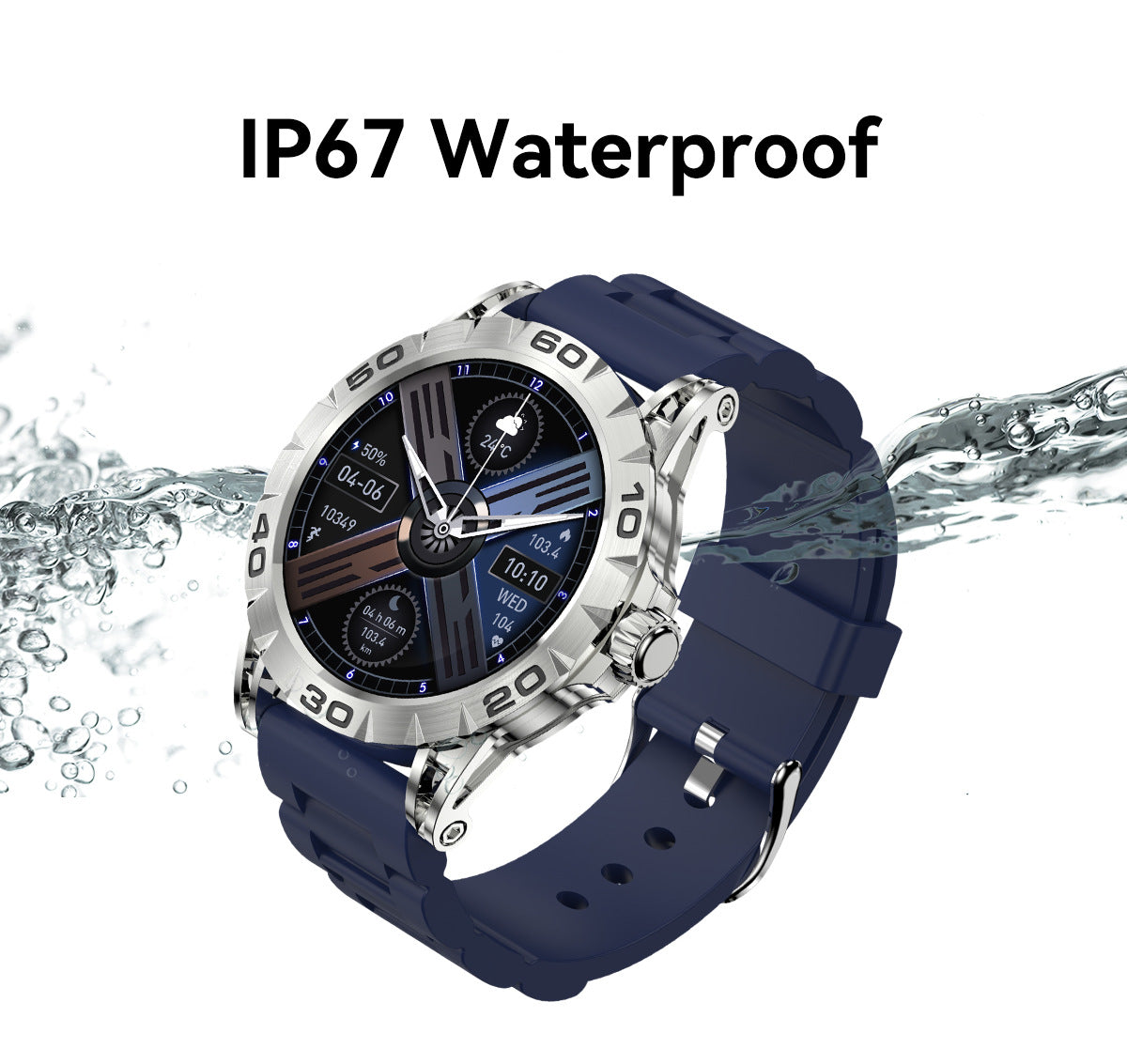 Smart Fitness Tracker Watch - Full HD Display, Waterproof, Multi-Function for Men and Women