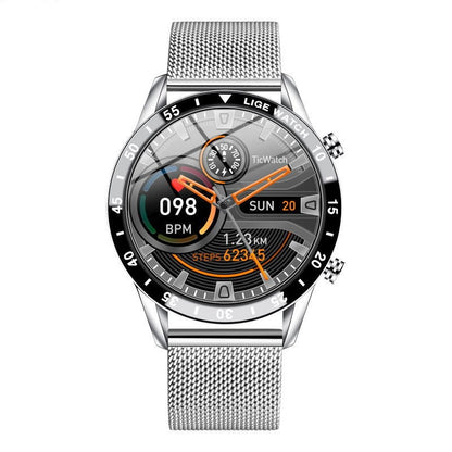 Men's Business Quartz Smartwatch: Bluetooth Calling, Pedometer, Blood Pressure & Heart Rate Monitoring, Waterproof