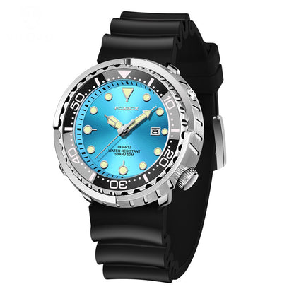 Men's Quartz Business Watch - Luminous, Calendar, 30M Waterproof