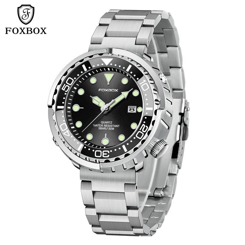 Men's Quartz Business Watch - Luminous, Calendar, 30M Waterproof