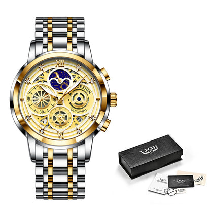 Men's Skeleton Quartz Watch - Innovative Design, Multi-Function, Waterproof, Business Style