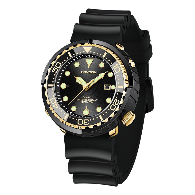 Men's Quartz Business Watch - Luminous, Calendar, 30M Waterproof