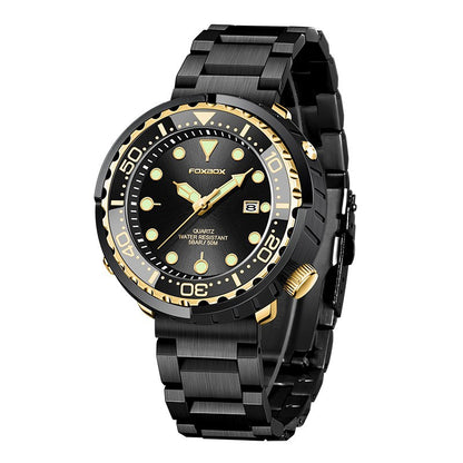 Men's Quartz Business Watch - Luminous, Calendar, 30M Waterproof